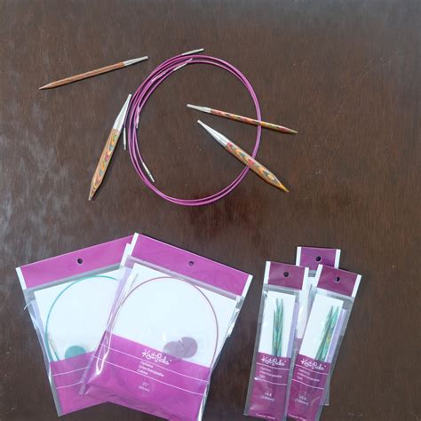 Knit pick - 66 customer reviews. $2.99. These smooth nylon cables let your stitches slide around your knitting needles with no snags while the long threaded join ensures that your cables and knitting needle tips stay securely in place. Additionally, the flexible purple cable has very little memory so you can start knitting immediately.